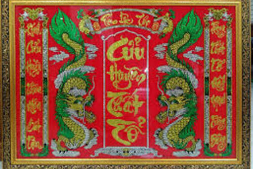 Tranh kiếng Long Điền: Giữ nét Xuân xưa trên bàn thờ gia tiên