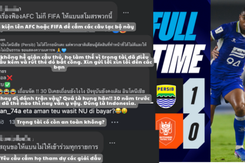 CĐV Thái Lan đòi FIFA cấm CLB Indonesia sau hỗn loạn