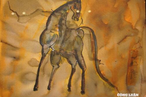 Chất 'phiêu' trong tranh ngựa của họa sĩ Trịnh Thắng