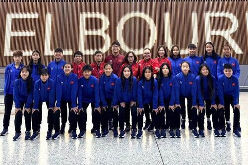 U15 nữ Việt Nam đến Australia chuẩn bị dự giải giao hữu