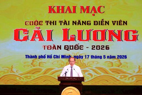 Sôi động đêm khai mạc Cuộc thi Tài năng diễn viên Cải lương toàn quốc 2026