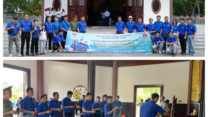Tuổi trẻ Xí nghiệp Cơ điện Vietsovpetro với “Hành trình tri ân và kết nối sức trẻ”