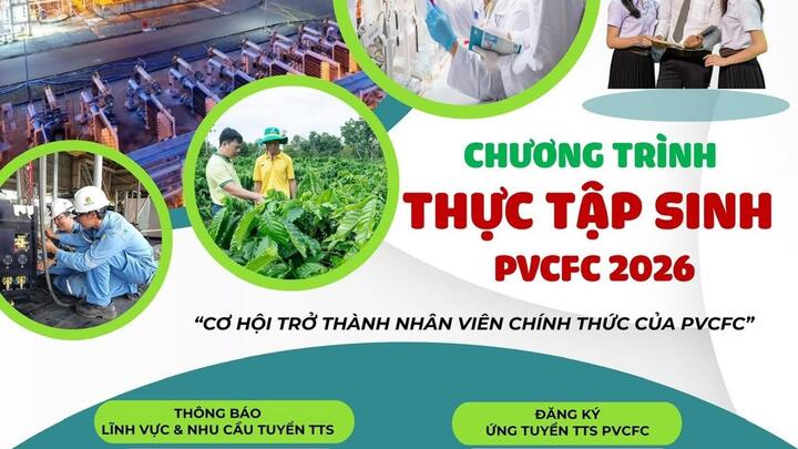 PVCFC triển khai Chương trình thực tập sinh năm 2026