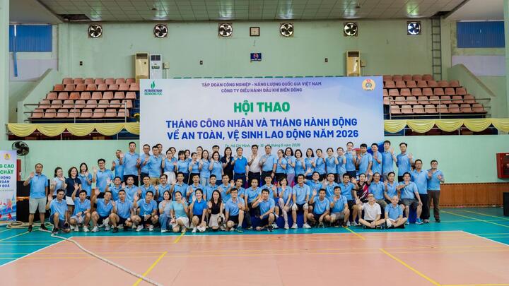 Hội thao BIENDONG POC 2026: Gắn kết người lao động, lan tỏa văn hóa Petrovietnam