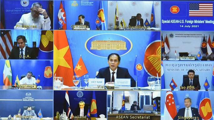 Hội nghị trực tuyến đặc biệt Bộ trưởng Ngoại giao ASEAN-Mỹ - Ảnh 3. Hội nghị trực tuyến đặc biệt Bộ trưởng Ngoại giao ASEAN-Mỹ - Ảnh 3.