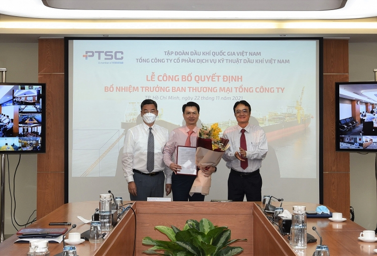 PTSC công bố quyết định bổ nhiệm Phó Tổng Giám đốc và Trưởng Ban Thương mại