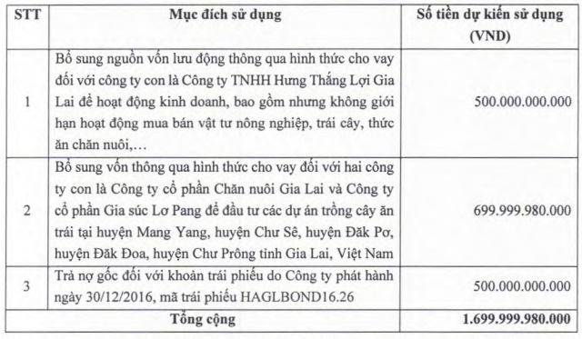 HAGL điều chỉnh nhẹ phương án chào bán huy động 1.700 tỷ đồng trong năm 2022, nhấn mạnh thứ tự ưu tiên vốn  - Ảnh 1.