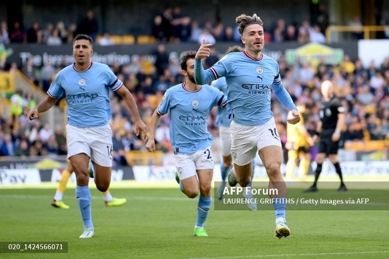 Jack Grealish mở tỉ số ngay ở phút đầu tiên của trận đấu. Ảnh: AFP.