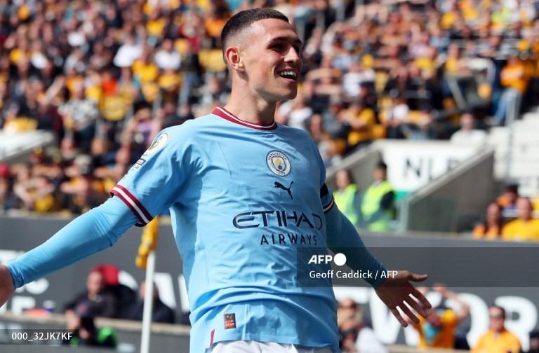 Foden ghi bàn từ đường kiến tạo của De Bruyne. Ảnh: AFP.