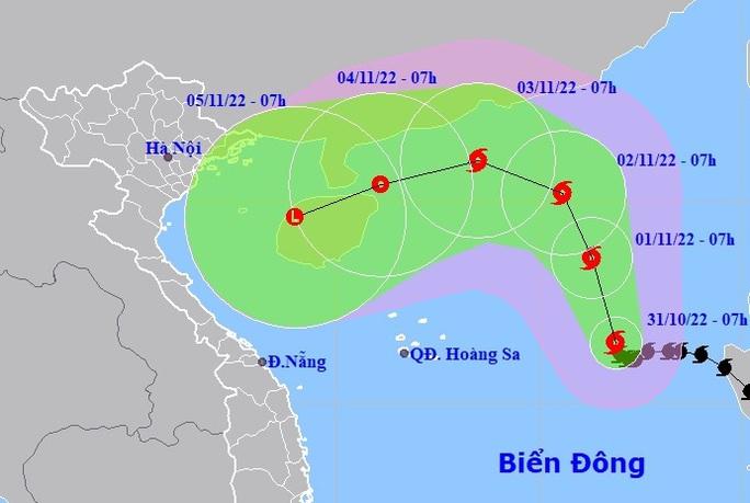 Bão số 7 giật cấp 12, có xu hướng mạnh lên - Ảnh 1.