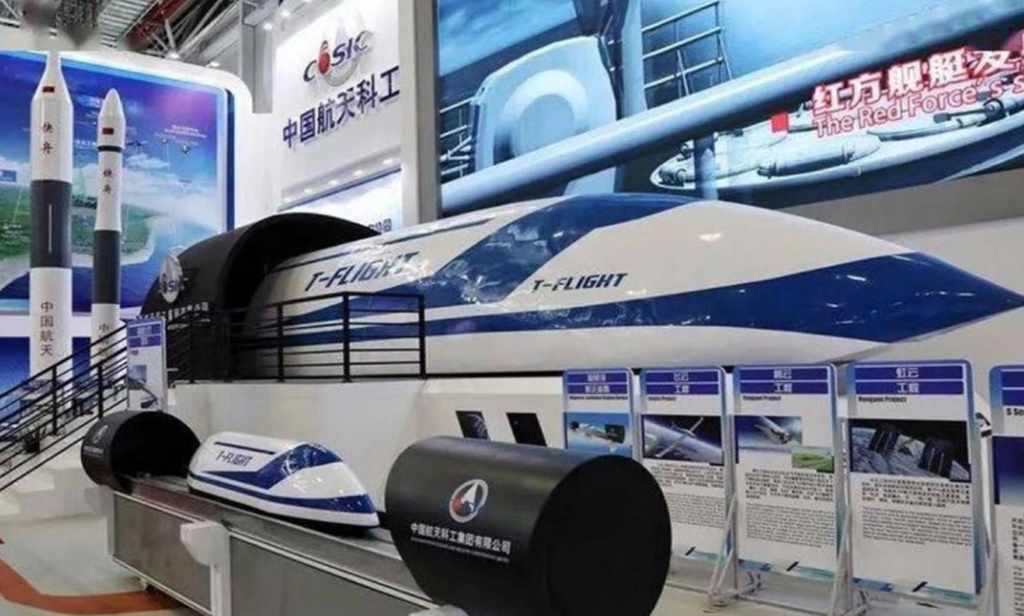 Dự án tàu đệm từ đường ống chân không ma sát thấp đang được phát triển ở tỉnh Sơn Đông. Ảnh: CASIC