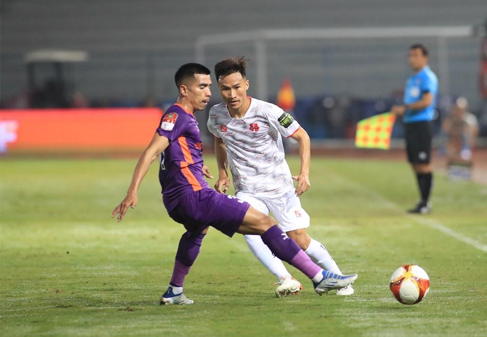 Hải Phòng trong trận hoà Bình Dương 2-2. Ảnh: VPF