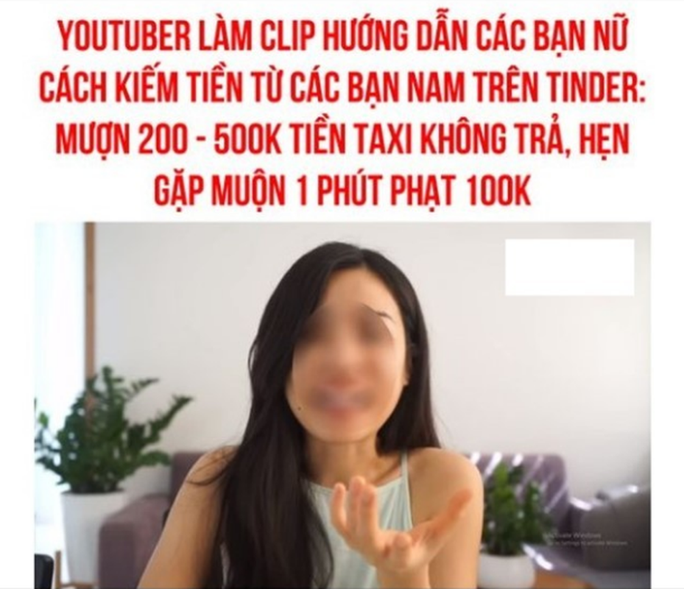 Ném đá tới tấp YouTuber chỉ cách kiếm tiền triệu trên Tinder - Ảnh 2.