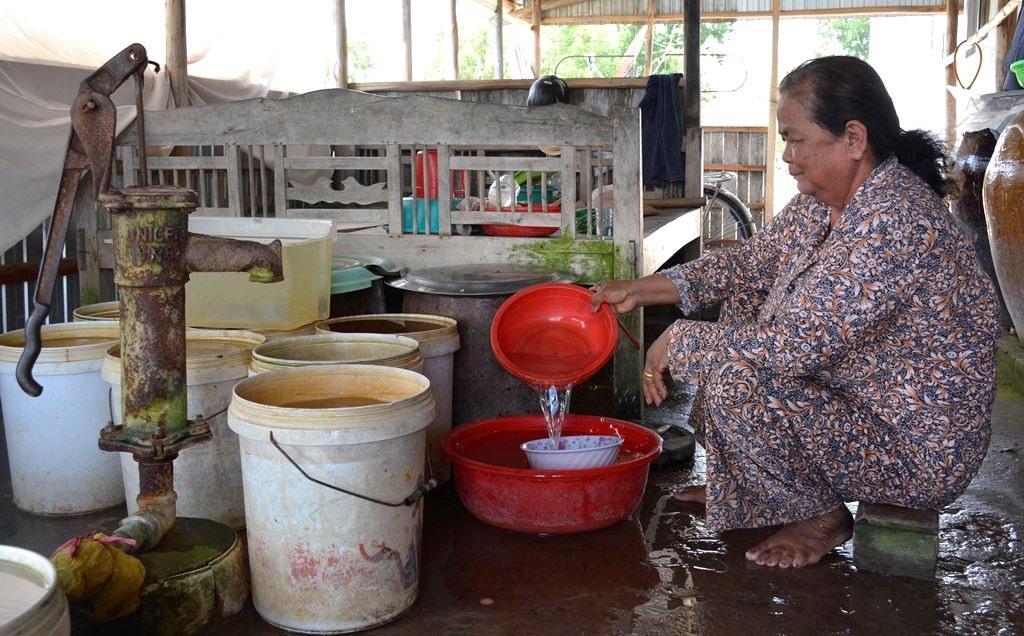 Đầu mùa khô đã lo thiếu nước sạch