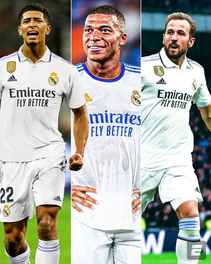 Fan Real Madrid phát rồ với viễn cảnh có bộ ba Mbappe, Kane và Bellingham - Ảnh 5.