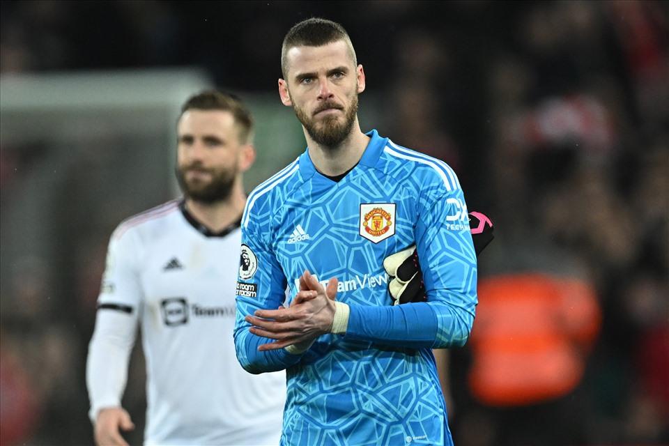 De Gea không còn chắc chắn điều gì tại nơi đã dành 12 năm cuộc đời và sự nghiệp để cống hiến. Ảnh: AFP