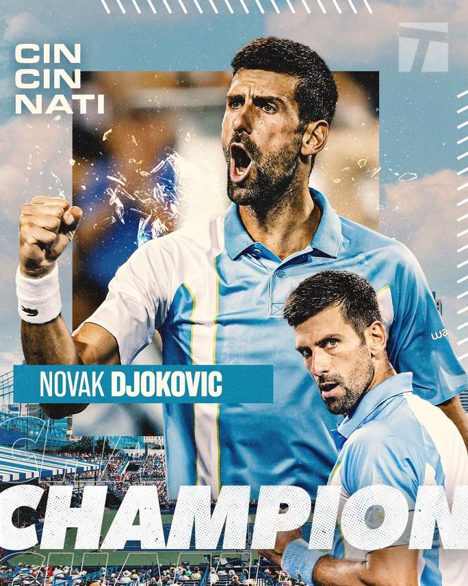 Djokovic ngược dòng trước Alcaraz giành chức vô địch thứ 3 tại Cincinnati - Ảnh 2.