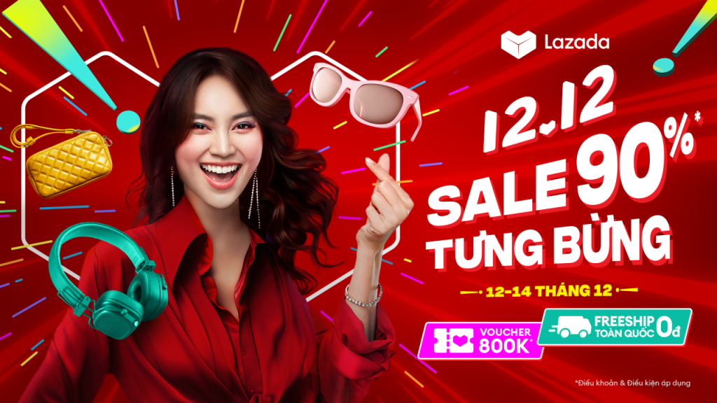 Lễ hội mua sắm 12.12 “Sale tưng bừng” trên Lazada