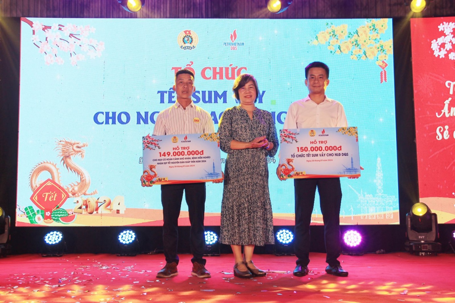 “Xuân nghĩa tình Dầu khí, tết ấm áp sẻ chia” 2024 tại DQS: Trang trọng, thiết thực, tiết kiệm