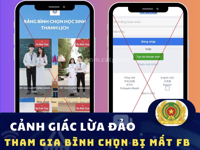 Công an TP HCM cảnh báo thủ đoạn đánh cắp tài khoản Facebook- Ảnh 1.