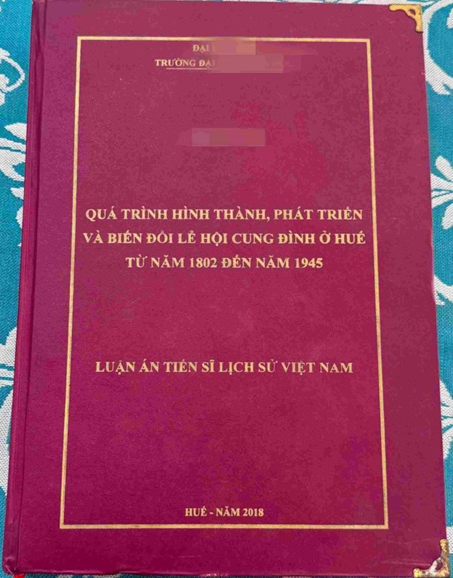 ĐH Huế thông báo tiến độ xác minh vụ luận án tiến sĩ bị tố đạo văn