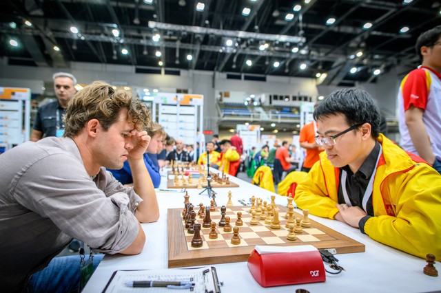 Tuyển Việt Nam cầm hòa Na Uy của "vua cờ" Carlsen tại Olympiad- Ảnh 1.