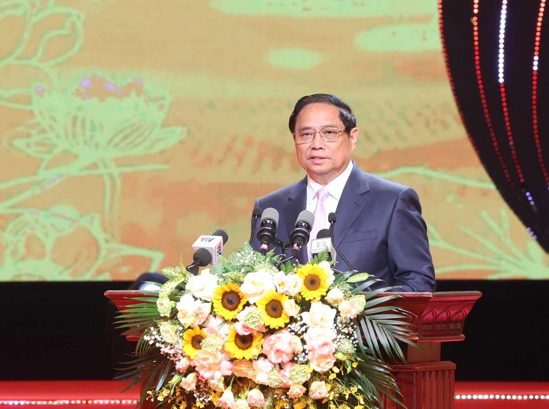 Thủ tướng Chính phủ Phạm Minh Chính phát biểu tại hội nghị. Ảnh: Viết Thành