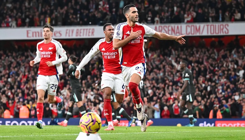 Arsenal vươn lên dẫn trước. Ảnh: Premier League