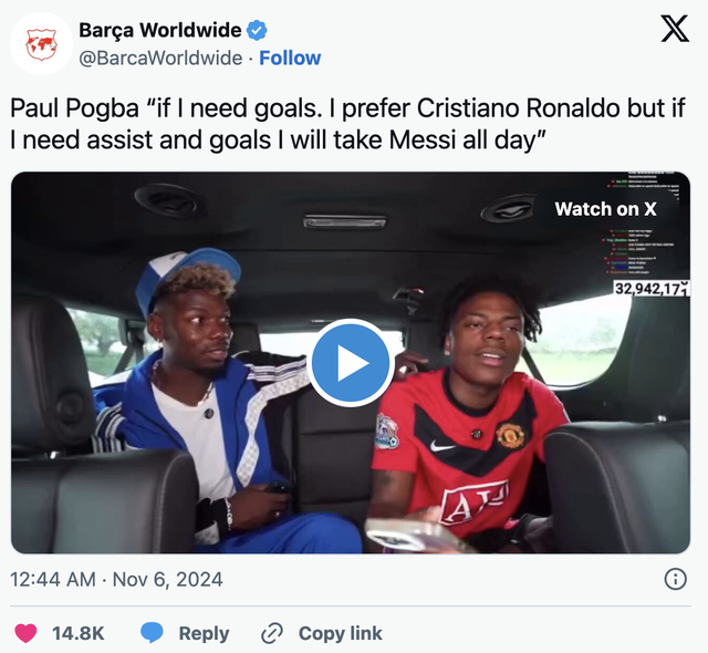 Ngợi ca Messi, Pogba khiến fan Ronaldo buồn- Ảnh 1.