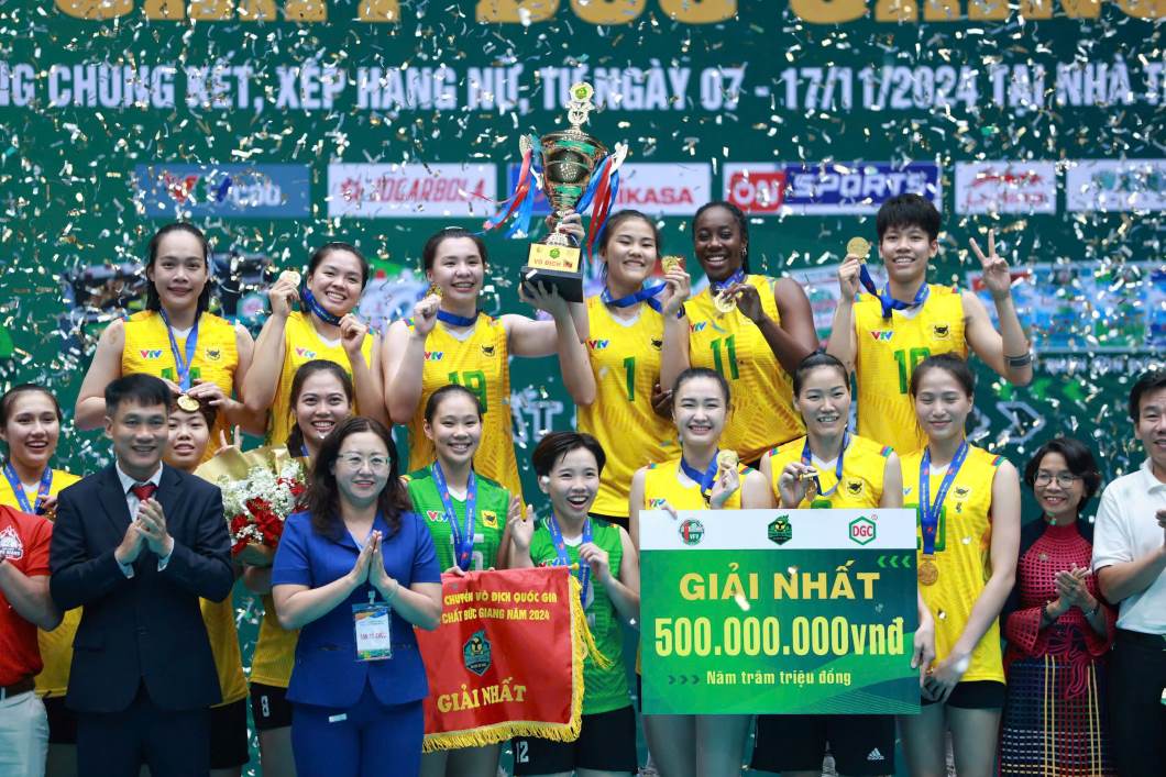 Sau 6 năm chờ đợi, VTV Bình Điền Long An mới có thể góp mặt ở một trận chung kết và lên ngôi vô địch quốc gia.