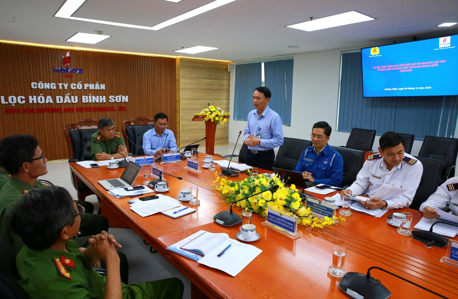Năm 2025, Công an tỉnh Quảng Ngãi nhận định, NMLD Dung Quất sẽ có nhiều diễn biến phức tạp trong công tác đảm bảo an ninh. Ngoài ra, nhiều