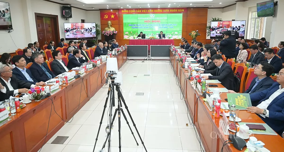 Thủ tướng chủ trì Hội nghị tổng kết năm 2024 của Bộ Nông nghiệp và Phát triển nông thôn diễn ra chiều 27/12