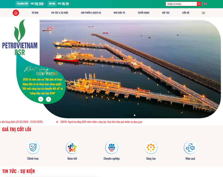 BSR kỷ niệm 16 năm ngày xuất bán dòng sản phẩm thương mại đầu tiên của NMLD Dung Quất và trồng cây xanh đầu Xuân