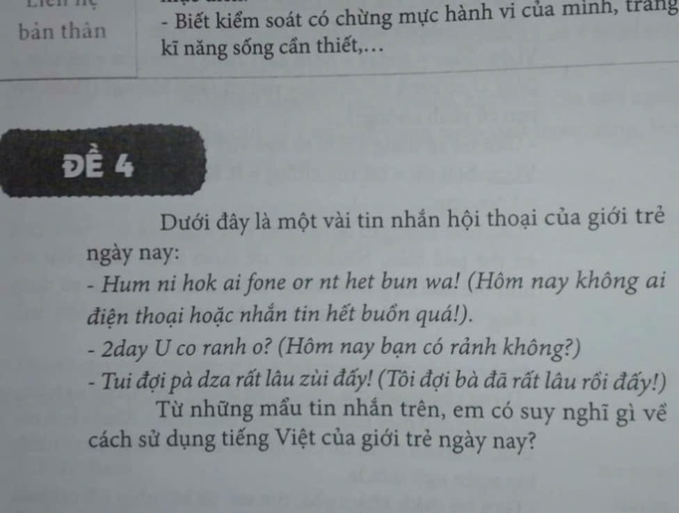 Bài 2. Lạm dụng Teencode, Tây ta lẫn lộn, có phải là sáng tạo?