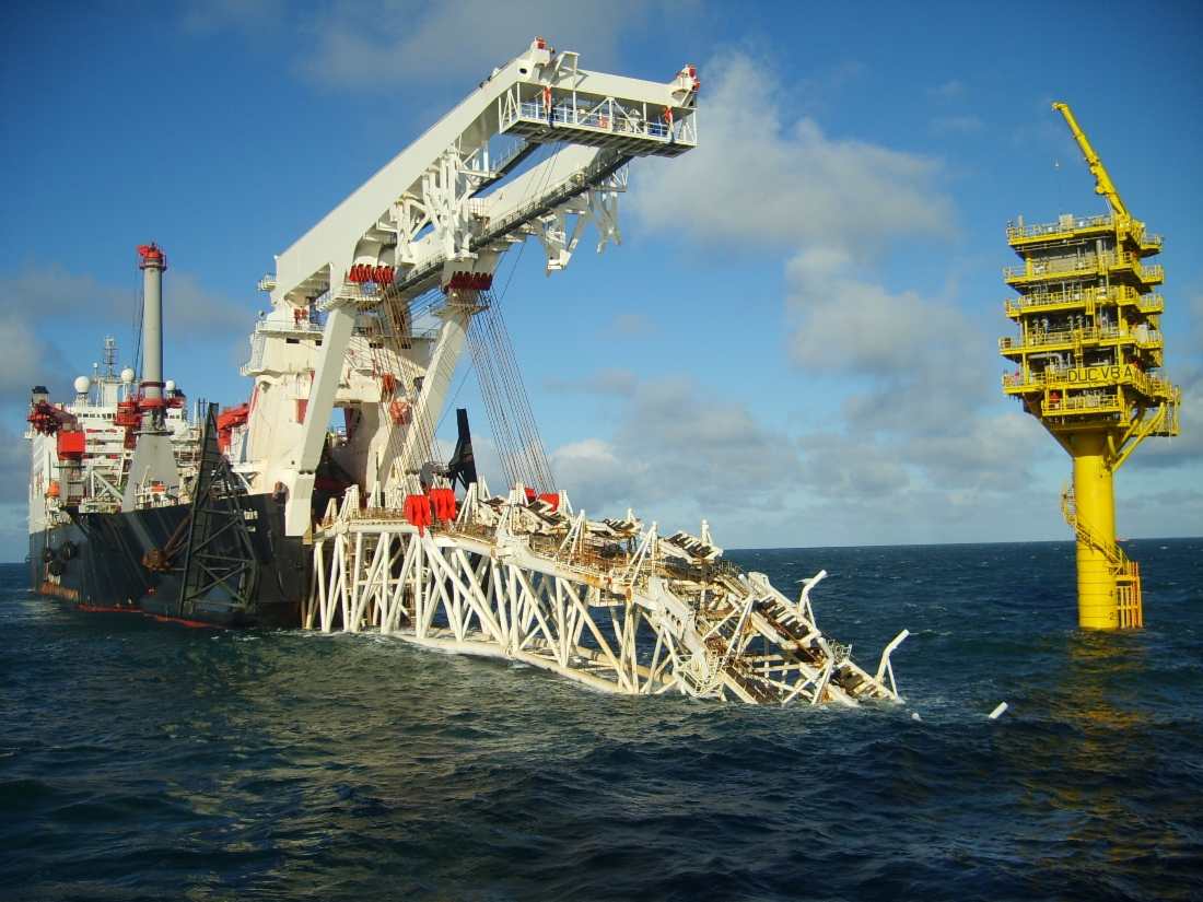 Đường ống dẫn khí Nord Stream 2 trong quá trình xây dựng. Ảnh: Gazprom