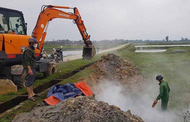 Đôn đốc tiêm phòng cho gia súc sau khi tỉ lệ tiêm đạt thấp