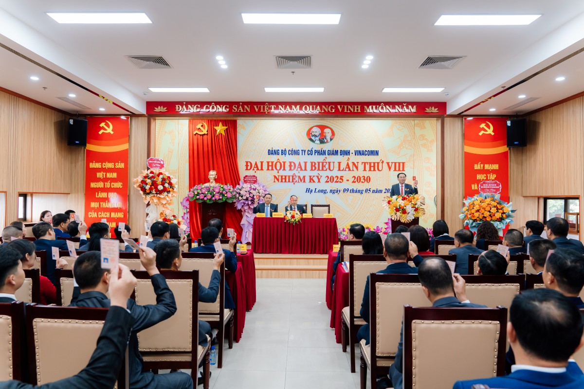 Đảng bộ Công ty Cổ phần Giám định-Vinacomin tổ chức thành công Đại hội lần VIII