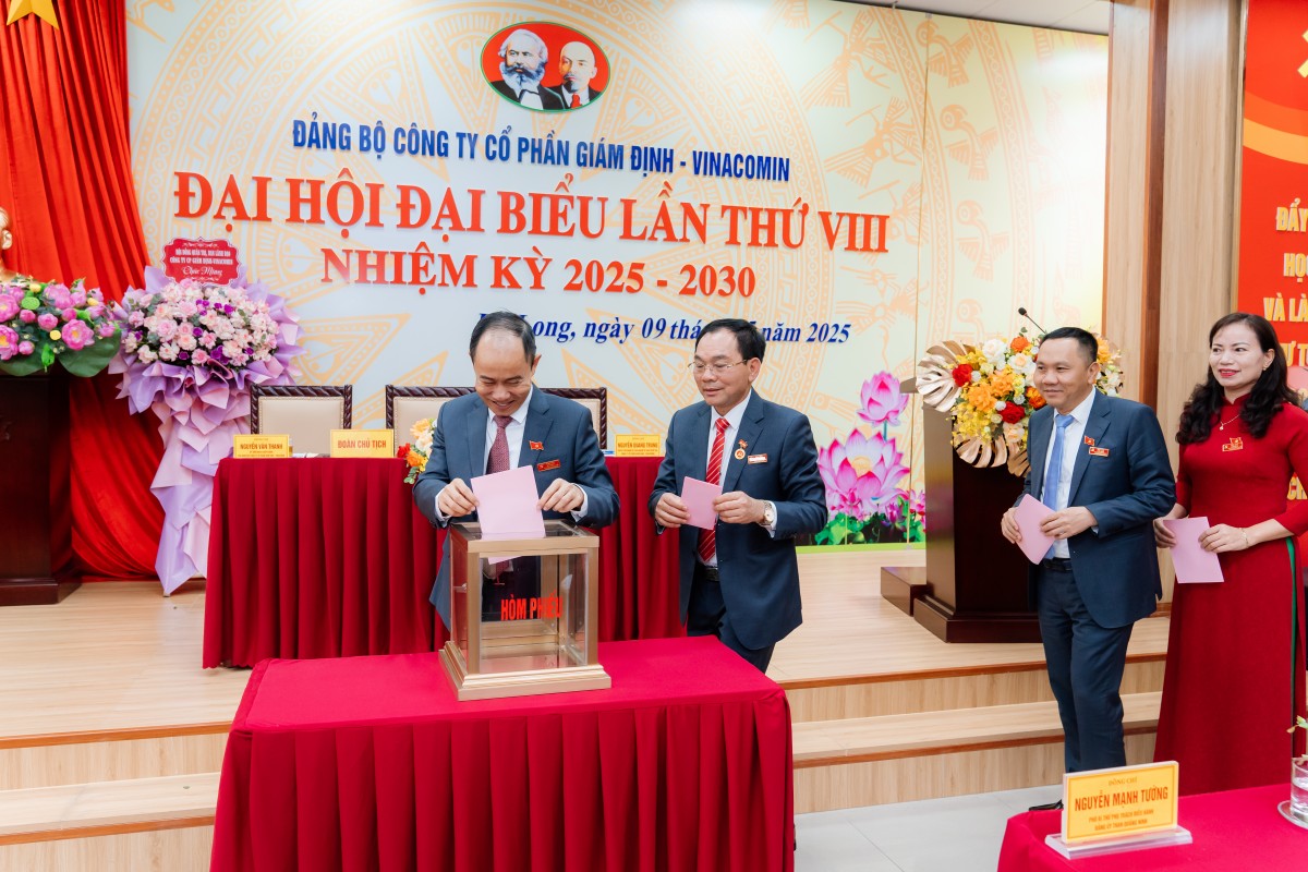 Đảng bộ Công ty Cổ phần Giám định-Vinacomin tổ chức thành công Đại hội lần VIII