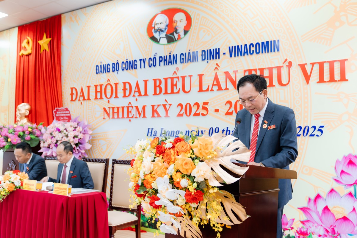 Đảng bộ Công ty Cổ phần Giám định-Vinacomin tổ chức thành công Đại hội lần VIII