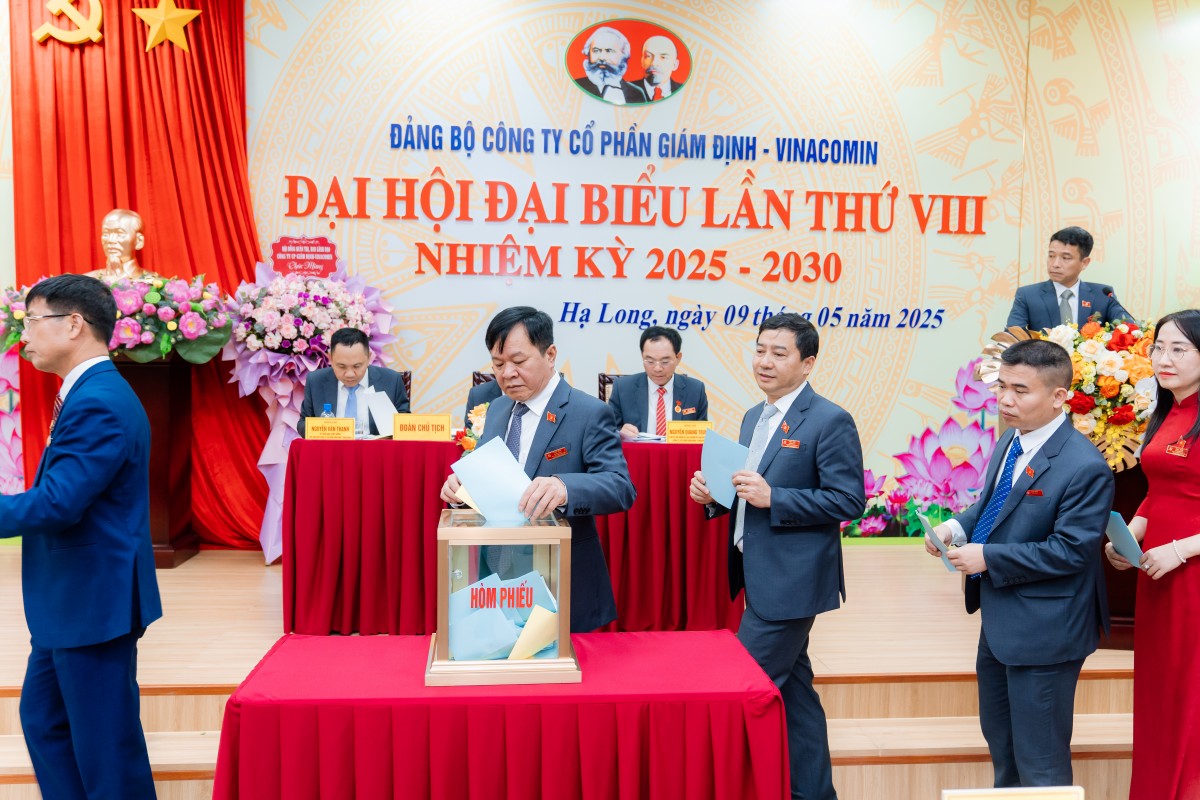 Đảng bộ Công ty Cổ phần Giám định-Vinacomin tổ chức thành công Đại hội lần VIII