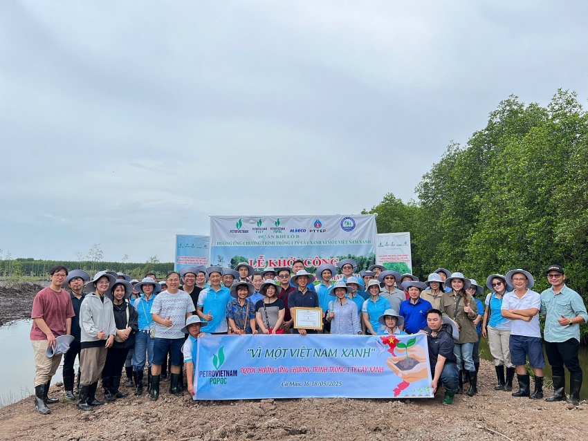 Dự án Khí Lô B triển khai các hoạt động vì môi trường, vì cộng đồng tại Cà Mau