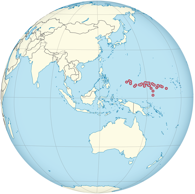 Vị trí của Liên bang Micronesia