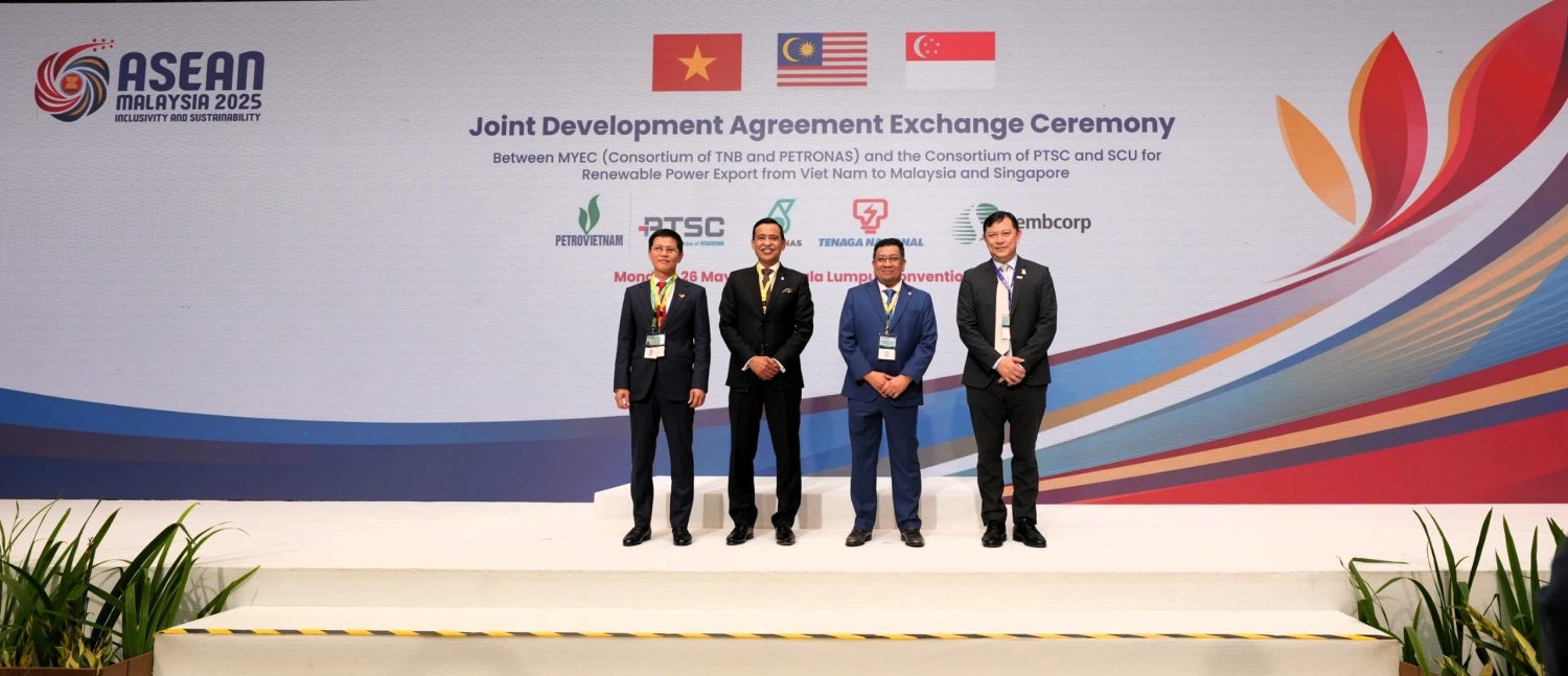 Liên danh MYEC tham gia dự án xuất khẩu điện tái tạo của PTSC và Sembcorp Liên danh MYEC tham gia dự án xuất khẩu điện tái tạo của PTSC và Sembcorp