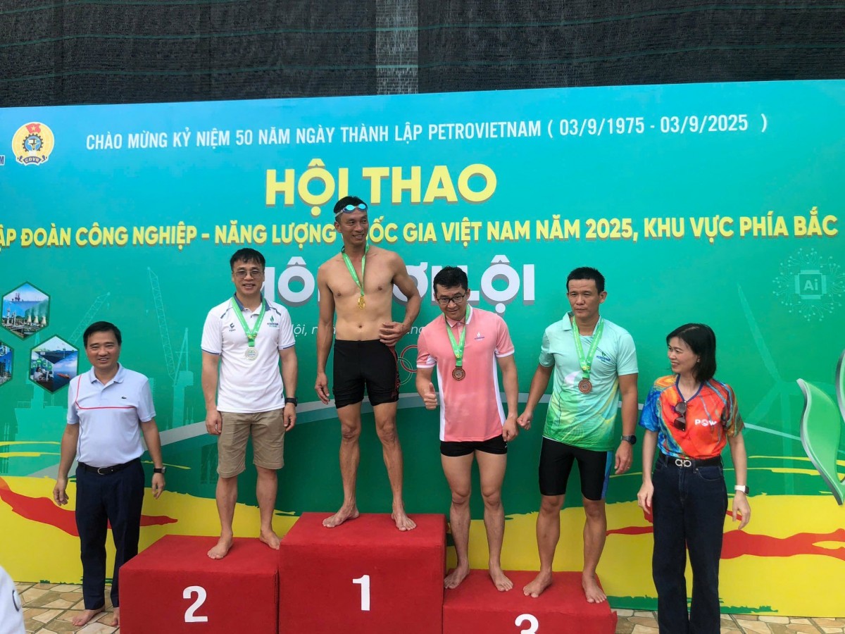 PVTrans đoạt 3 huy chương vàng tại Hội thao Dầu khí khu vực phía Bắc năm 2025 PVTrans đoạt 3 huy chương vàng tại Hội thao Dầu khí khu vực phía Bắc năm 2025