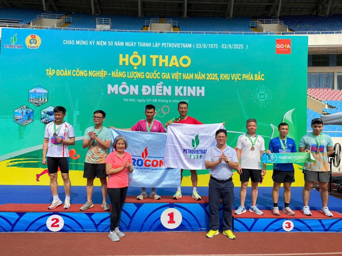PVTrans đoạt 3 huy chương vàng tại Hội thao Dầu khí khu vực phía Bắc năm 2025 PVTrans đoạt 3 huy chương vàng tại Hội thao Dầu khí khu vực phía Bắc năm 2025