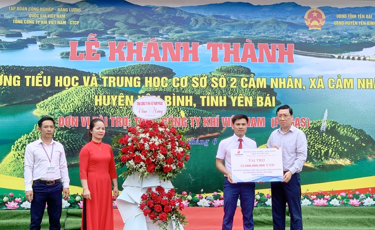 PV GAS tài trợ xây dựng Trường Tiểu học và THCS số 2 Cảm Nhân (tại Yên Bái) PV GAS tài trợ xây dựng Trường Tiểu học và THCS số 2 Cảm Nhân (tại Yên Bái)