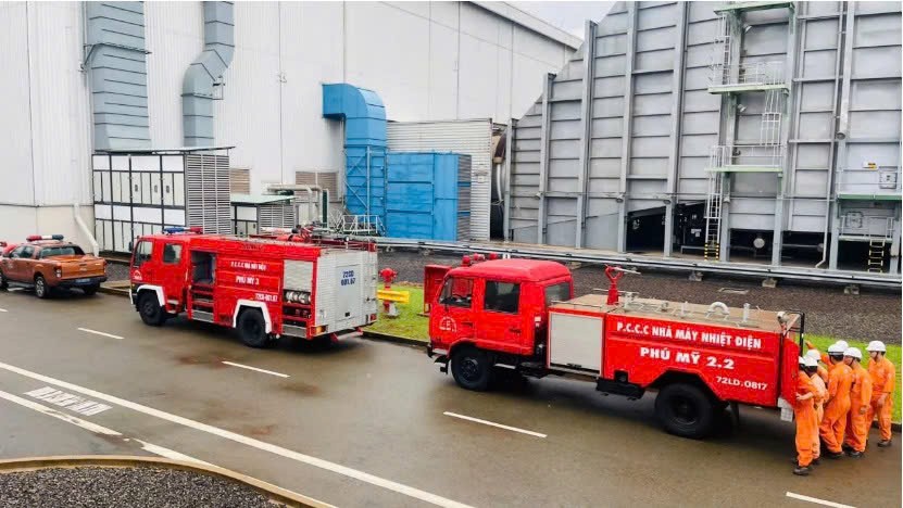 Diễn tập phương án chữa cháy và cứu nạn, cứu hộ tại Nhà máy điện Phú Mỹ 3 và 2.2 Diễn tập phương án chữa cháy và cứu nạn, cứu hộ tại Nhà máy điện Phú Mỹ 3 và 2.2