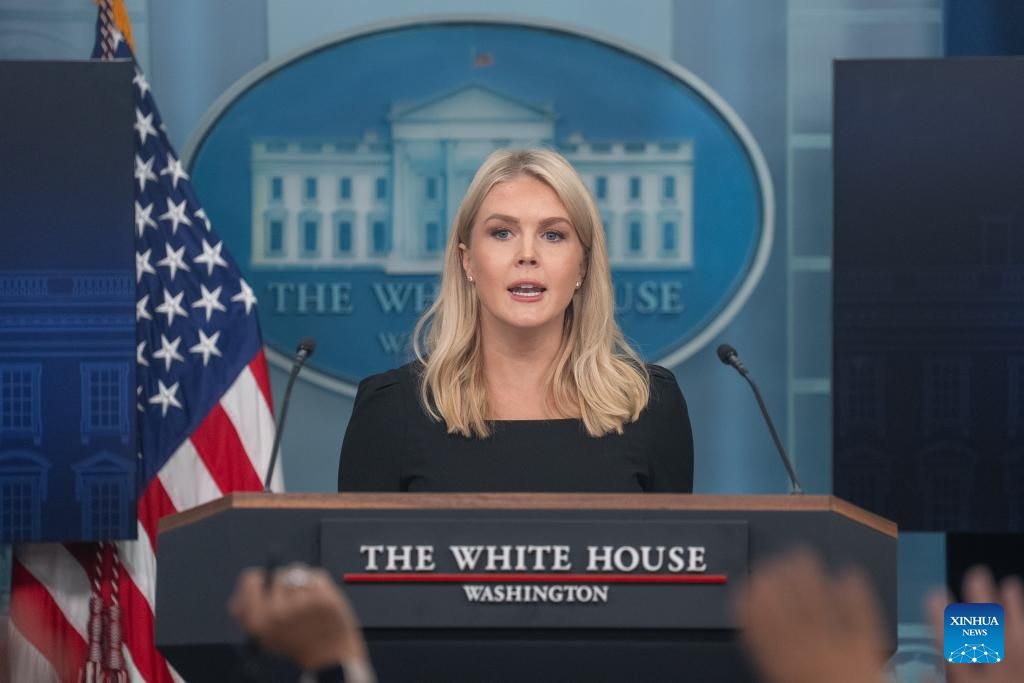 Thư ký báo chí Nhà Trắng. Ảnh: Xinhua