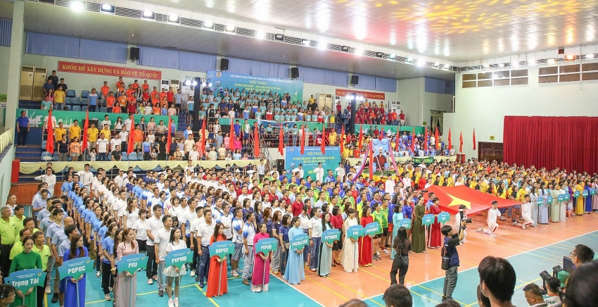 Rộn ràng không khí khai mạc Hội thao Petrovietnam khu vực phía Nam năm 2025