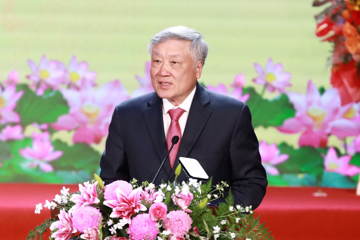 Phó Thủ tướng thường trực Chính phủ - Nguyễn Hòa Bình phát biểu chỉ đạo tại buổi lễ. Ảnh: Duy Tuấn